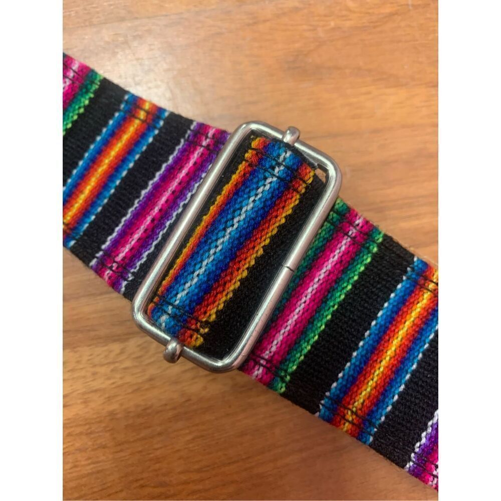Henry Heller Multicolor Stripes Guitar Strap 48-in - Picture 9 of 13